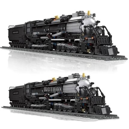 1608PCS Classic Technical Train Buildings Blocks Big Boy Steam Locomotive Railway Tracks Sets  DIY Kids Toys For Birthday Christmas Gift