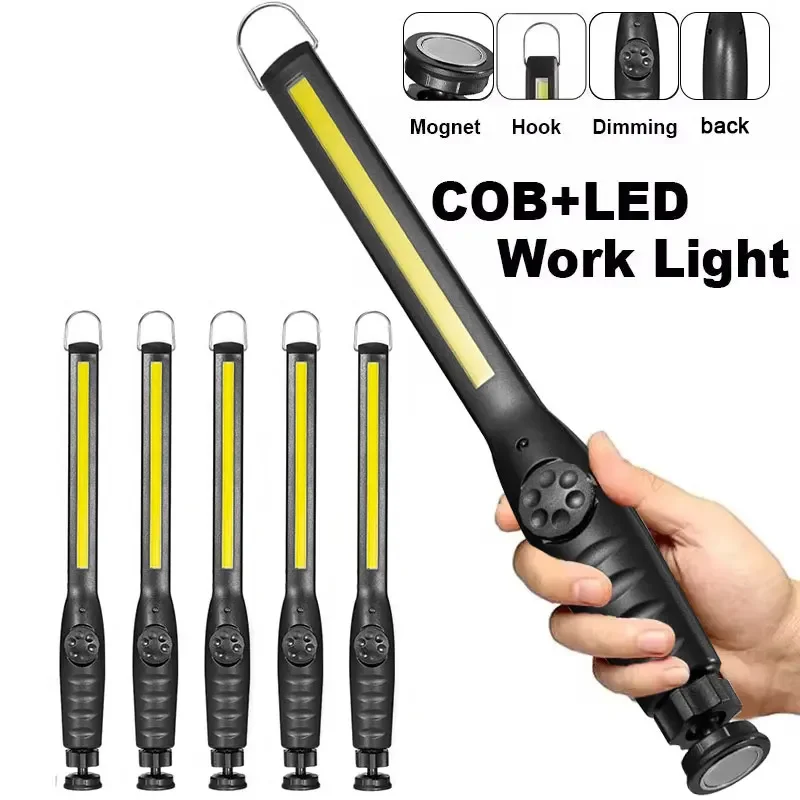 COB Portable LED Work Lights Cordless Magnetic LED Work Lamp Inspection Lights for Car Repair, Home, Garage, Emergency - Image 2