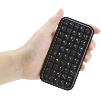 Bluetooth Keyboard Type-C Rechargeable Mini Slim Travel Size Wireless Keypad Portable 49 Key Keyboard for Tablets Smartphone