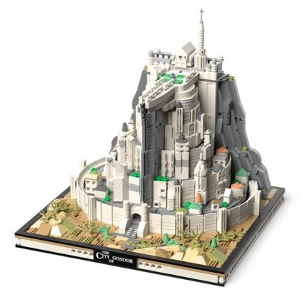 1680pcs The Rings Minas White City Tirith Street View Assembly Model Building Block Movie Scene Architecture Puzzle Toys For Boys Gifts