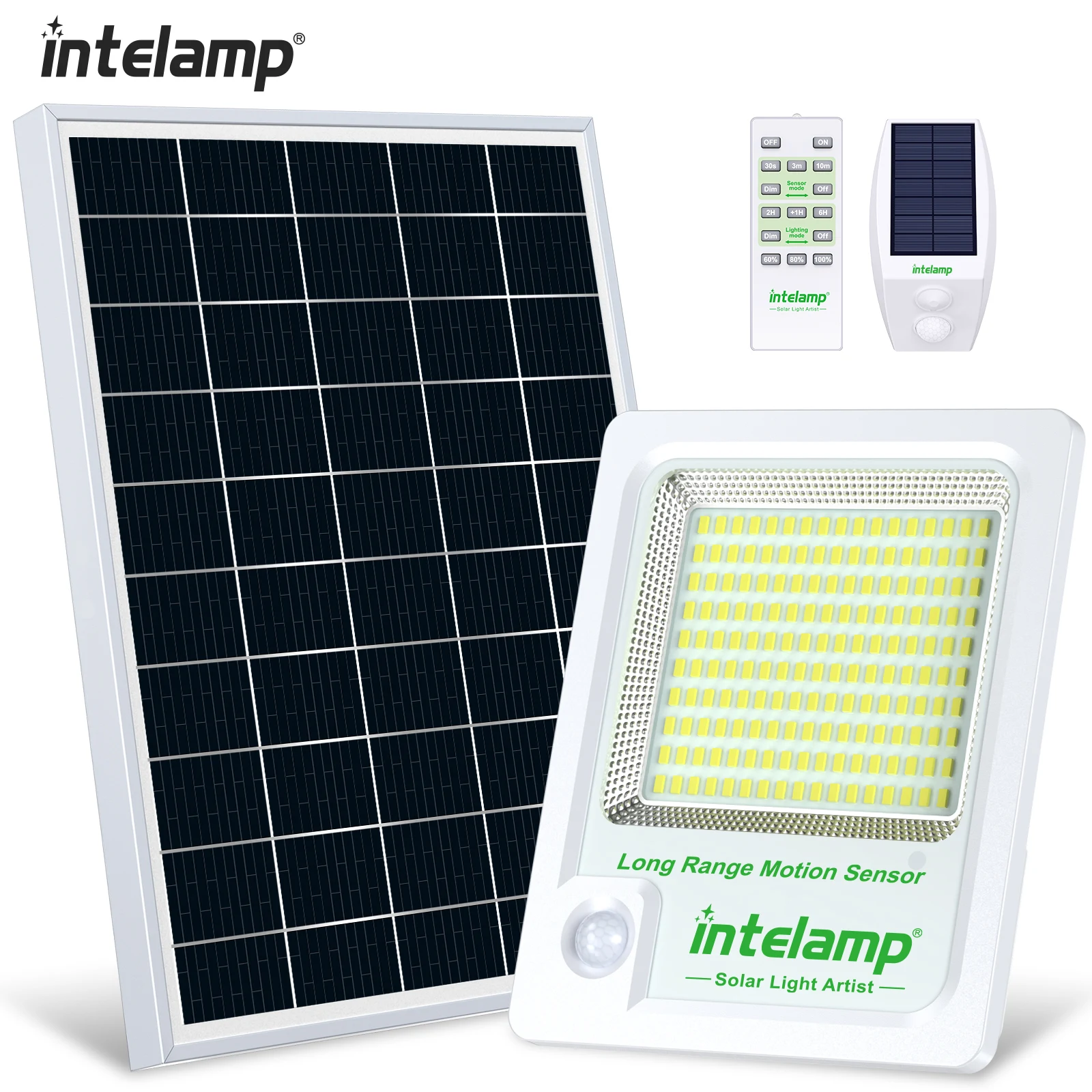 Solar Light Outdoor Motion Sensor Flood Security With Remote Control Powered Wall Dusk to Dawn Garden Porch Farm - Image 2