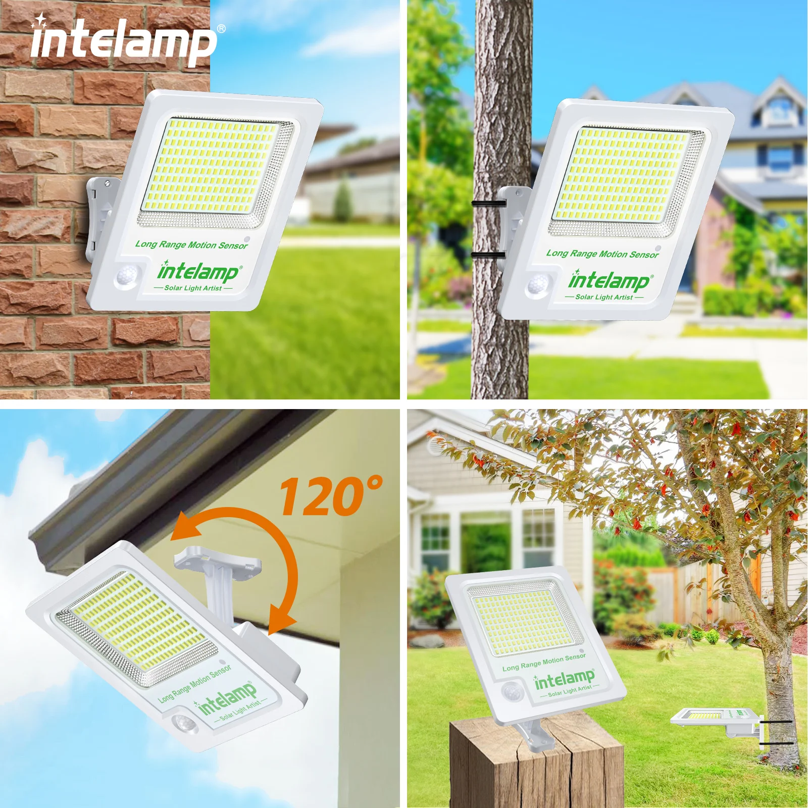 Solar Light Outdoor Motion Sensor Flood Security With Remote Control Powered Wall Dusk to Dawn Garden Porch Farm - Image 6
