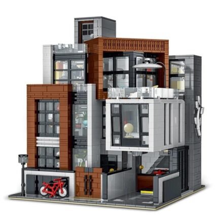 MOC-87366 Creative Modern Villa Modular City Architecture Building Block Bricks Model Street View Sets Kid Toy for Children Gift