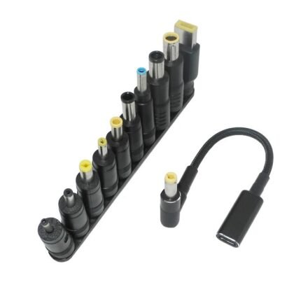 100W Type C to Universal Notebook Adapter Connecter Dc Jack Usb C Laptop Charging Cable Cord Laptop Charger 10pcs Connector