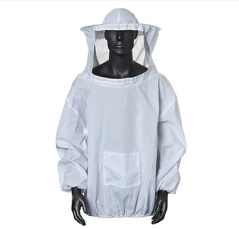 Protective Beekeeping Jacket Veil Smock Equipment Beekeeping Hat Sleeve Beekeeper Suit Apiculture Bee Dress