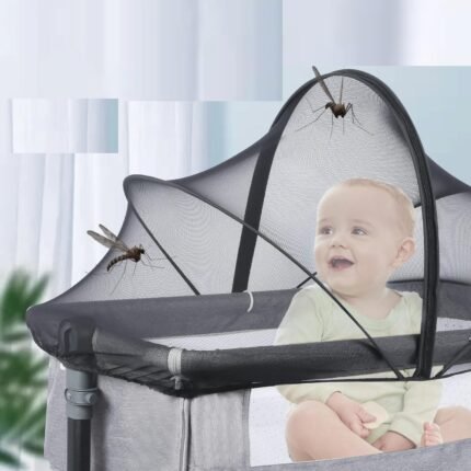 Mosquito Net for Baby Bed Four Seasons Universal Newborn Baby Removable Portable Ventilate Foldable Encrypted Crib Protectors