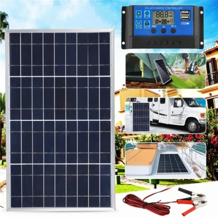 2pcs 600W Solar Panel Kit Complete 12V Polycrystalline USB Power Portable Outdoor Rechargeable Solar Cell Solar Generator