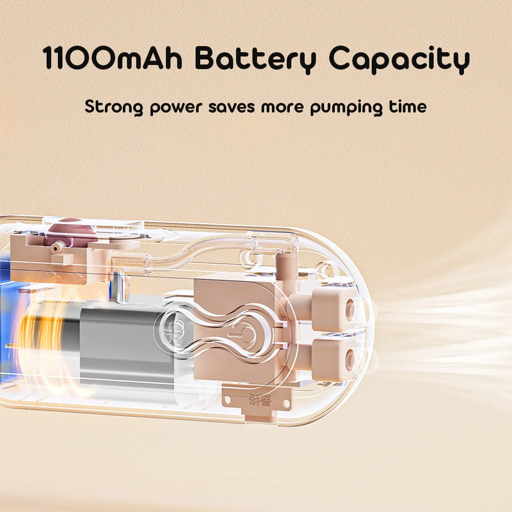 Wearable Breast Pump Portable Low Noise Breastfeeding Pump with 4 Modes 15 Levels Double Electric Breast Milk Pump - Image 6