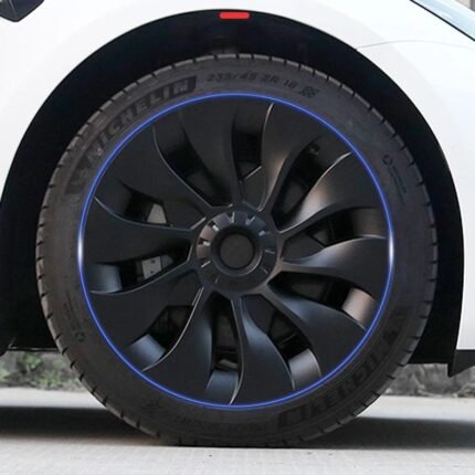 4PCS Hub Cap Performance Replacement Wheel Cap Automobile Full Rim Cover Accessories for Tesla Model 3 18 Inch Hubcap