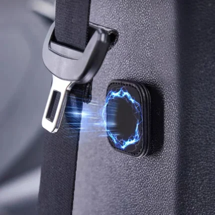 2Pcs Magnetic Car Seat Belt Holder Fixing Clip Pu Leather Seatbelt Limiter Stopper For Safety Belt Clip Prevent Falling