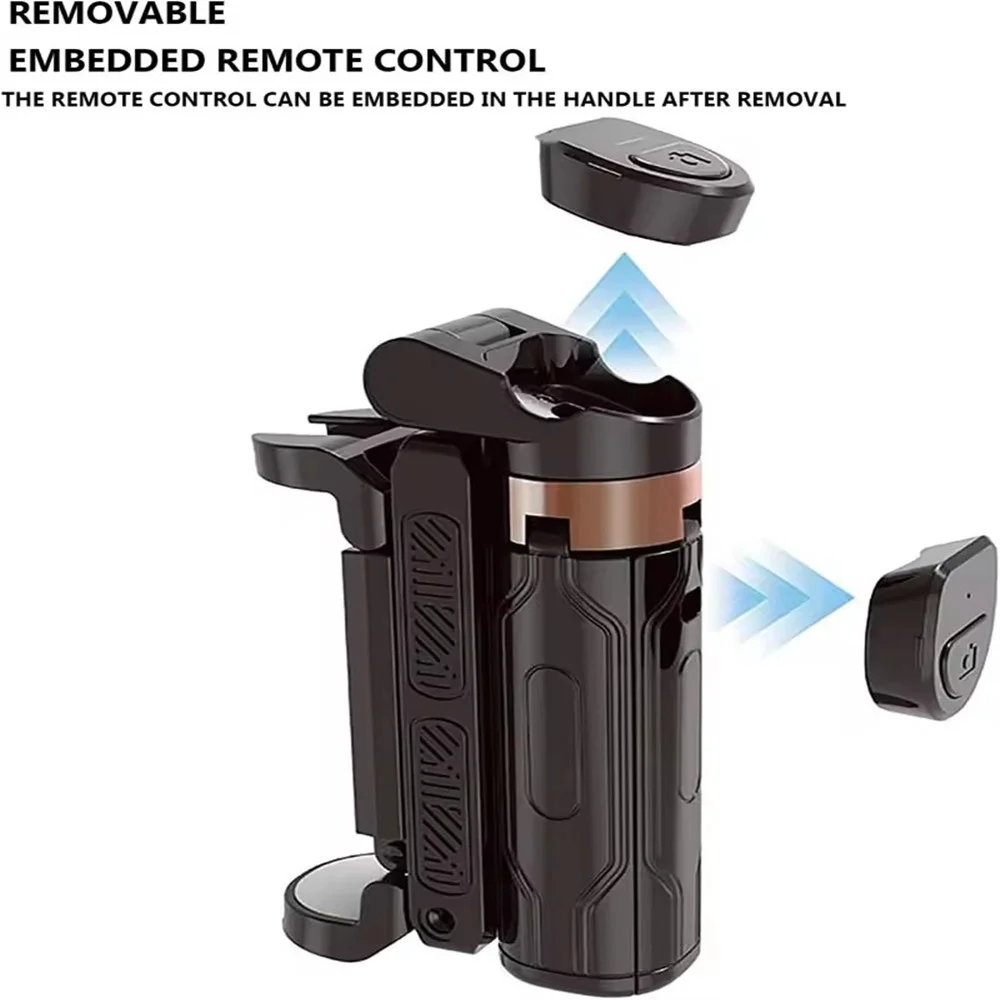 Tripod Phone Stand with Bluetooth Shutter Wireless Selfie Stick Brackets with Phone Holder for Smartphone Camera - Image 3