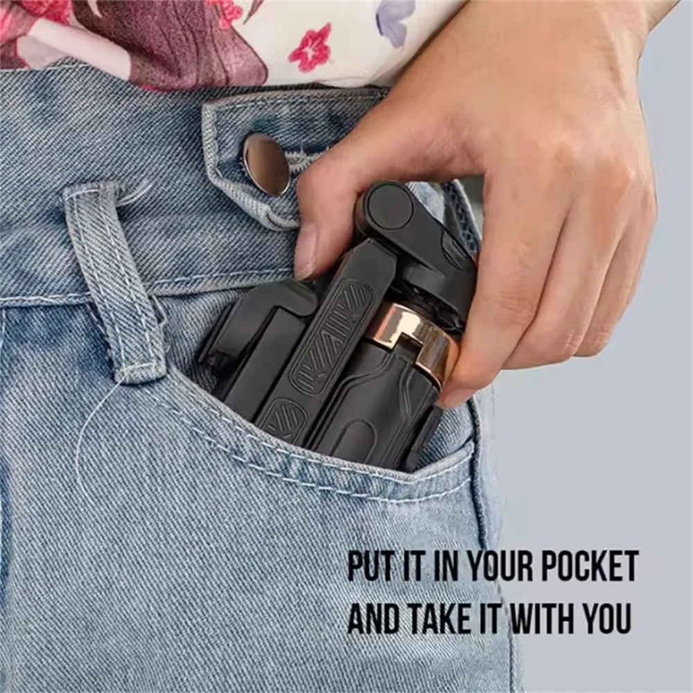 Tripod Phone Stand with Bluetooth Shutter Wireless Selfie Stick Brackets with Phone Holder for Smartphone Camera - Image 2