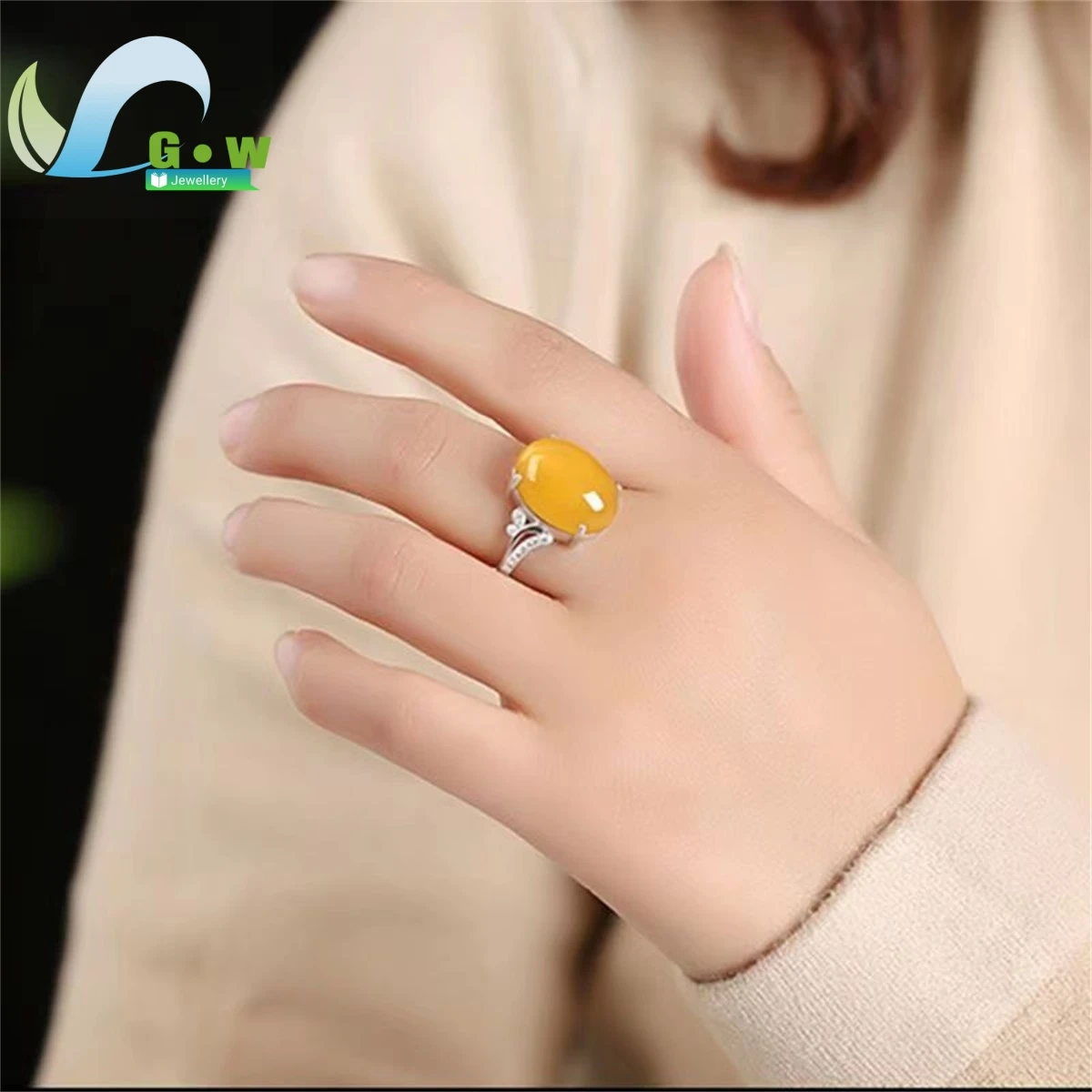 Red Agate Jade Ring Female Opening Adjustable Simple Style Chalcedony Sterling Silver Ring for Mom Women Rings Fine Jewelry Gift - Image 5