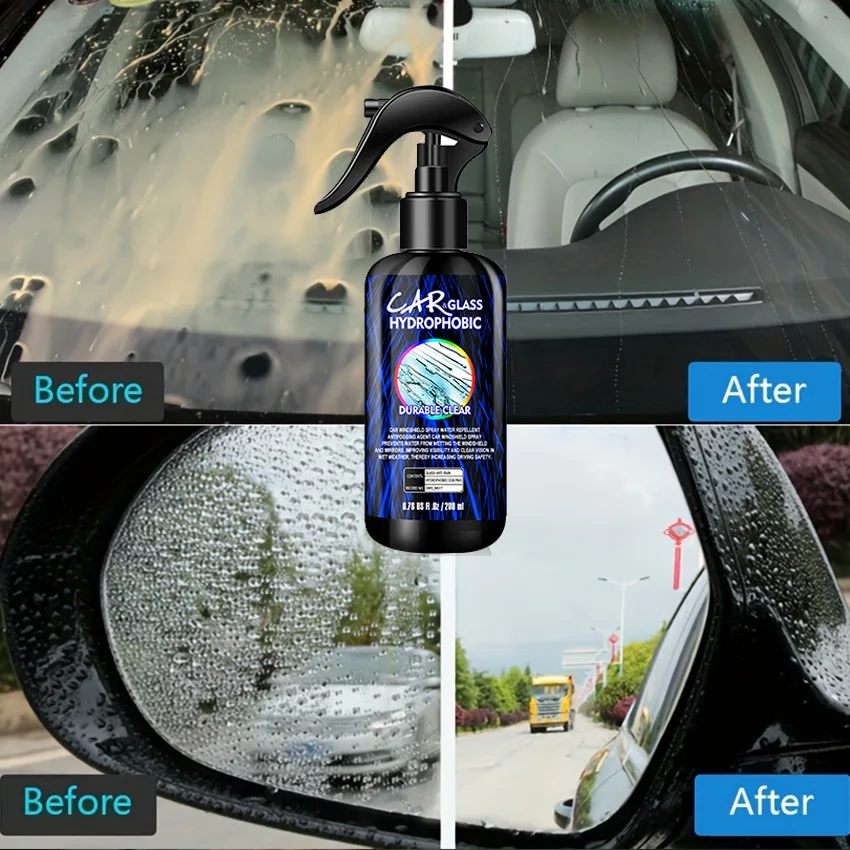 Motorcycle Glass Anti-rain For Car Water Repellent Fortify Dashboard Rearview Mirror Hydrophobic Coating Enhanced Visibility Spr - Image 6