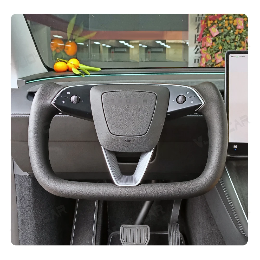 Handle for New Model Y Juniper Heating Yoke Steering Wheel For Tesla Personalized Racing Leather Customized Accessory
