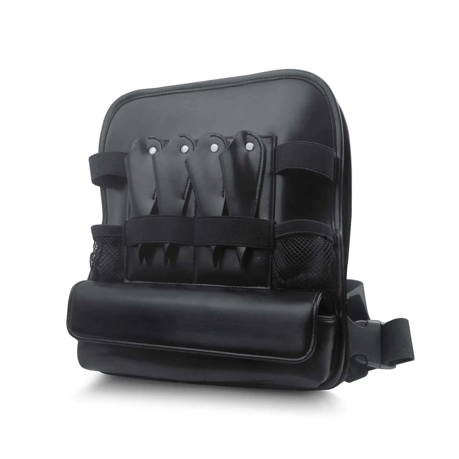 Professional Hair Cutting Scissors Tools Storage Holder Functional Leather Barber Chest Rigs Bag For Hairdresser Pet Groomer - Image 2