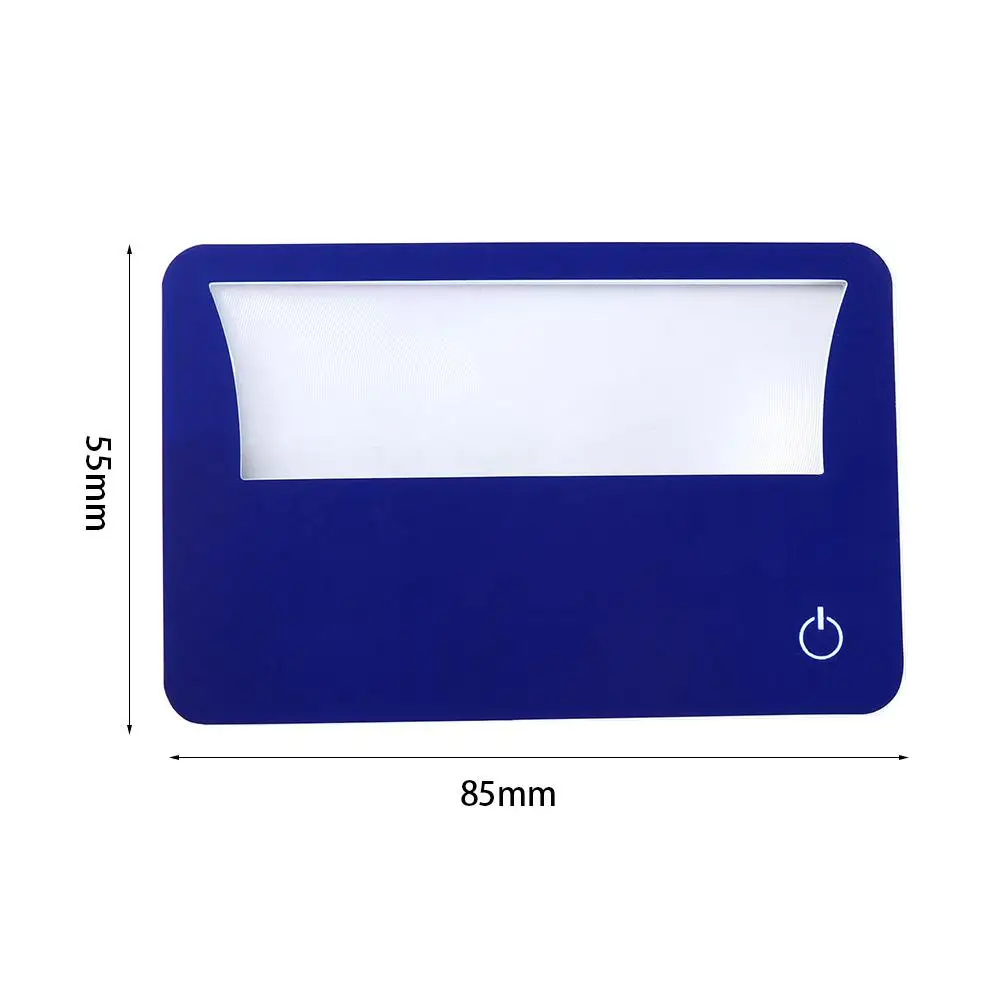 Credit Card LED Newspaper Maps Small Prints Loupe Lens Reading Magnifiers Magnifier Sheet Magnifying Glass - Image 2