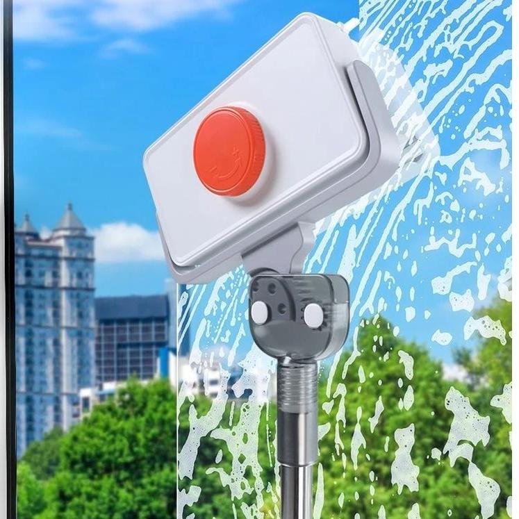 Double Sided Magnetic Glass Windows Cleaner With 5-35mm Adjustable Telescopic Rod For Various Glass Windows Glass Cleaning Tool