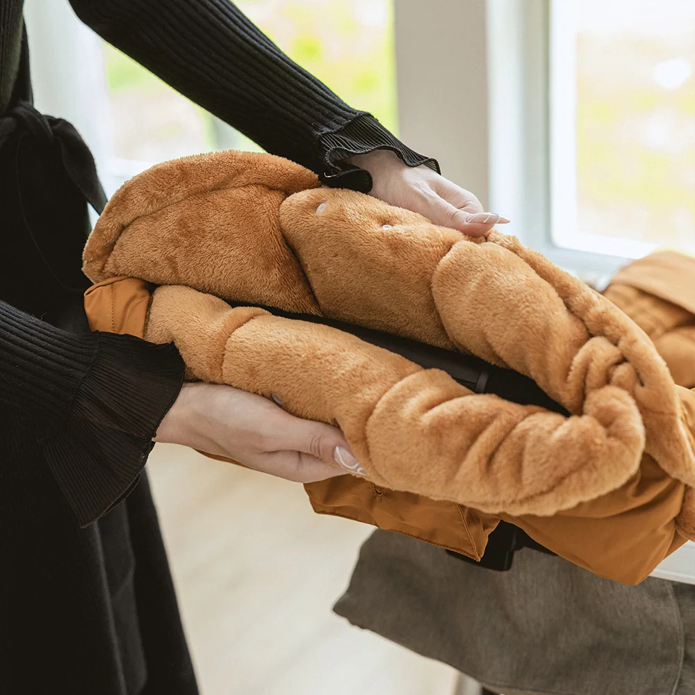 Baby Stroller Gloves Waterproof Warm Winter Antifreeze Mittens With Tissue Phone Bag Transparent Can Be Touch Screen - Image 3