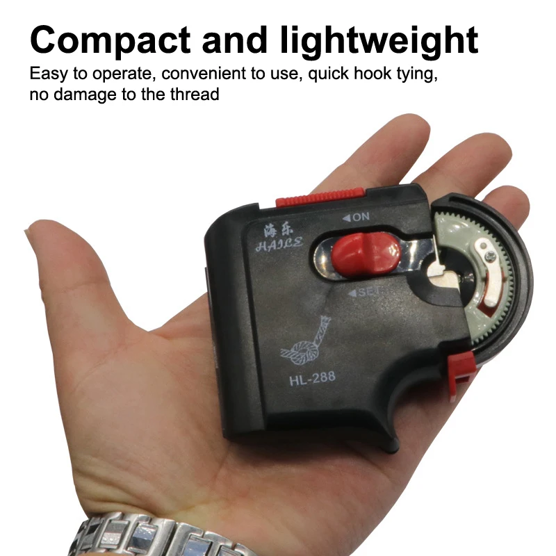 Electric Fast Tie Fishing Hooks Collect Roll Fishing Line Tying Device Automatic Portable Fishing Hook Tier Machine - Image 3