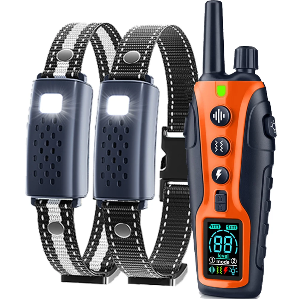 Electric Dog Training Collar Remote Control Waterproof Pet BehaviorFor 5-120lbs Puppy With Vibration Shock