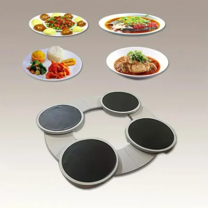 Lazy Susan Turntable Expandable for Rectangular and Oblong Tables Kitchen Dining Tables