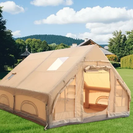 Inflatable Camping Tent 4x3x2.1m for 4-8 People with Windows Portable Water-Resistant Camping Tent Four season Tents