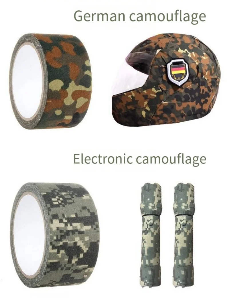 5M/10M Multi-functional Camo Tape Self-adhesive Camouflage Hunting Paintball Airsoft Rifle Waterproof Non-Slip Stealth Tape - Image 2