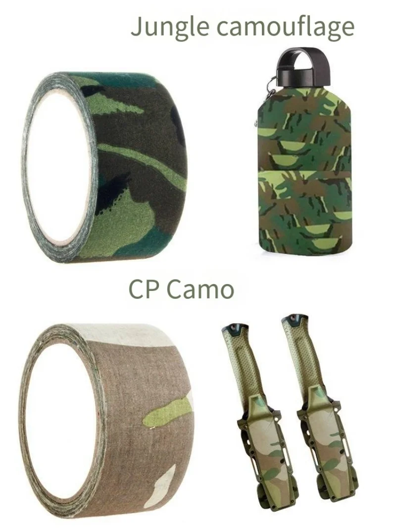 5M/10M Multi-functional Camo Tape Self-adhesive Camouflage Hunting Paintball Airsoft Rifle Waterproof Non-Slip Stealth Tape - Image 3