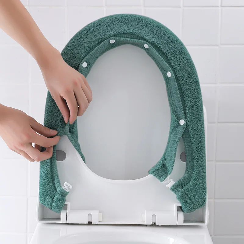 Thickened Toilet Cover Extra Thick Toilet Pad Large Universal Toilet Pad Button Toilet Pad
