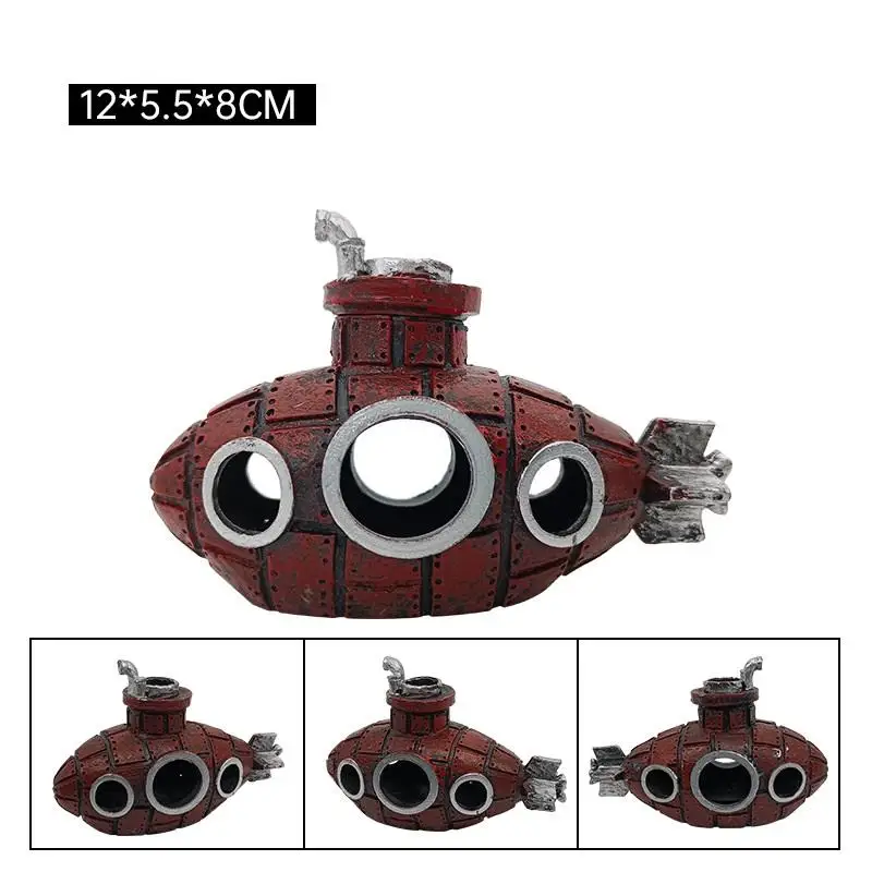Resin Submarine Ornaments Fish Shrimp Shelter Cave Landscaping Accessories for Aquarium Fish Tank Decorations - Image 6