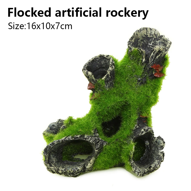 Breeding Hiding Cave Simulation Shrimp Cave Resin House Decorative Props Tree House Shelter Crafts Arts for Aquarium Landscaping - Image 3