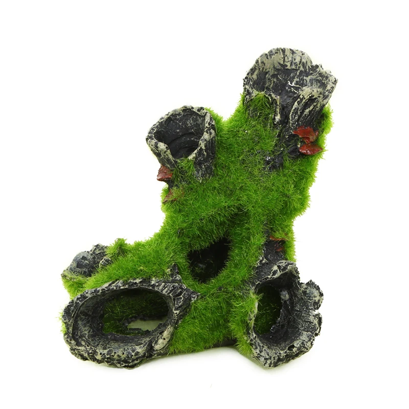 Breeding Hiding Cave Simulation Shrimp Cave Resin House Decorative Props Tree House Shelter Crafts Arts for Aquarium Landscaping - Image 5