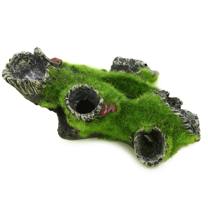 Breeding Hiding Cave Simulation Shrimp Cave Resin House Decorative Props Tree House Shelter Crafts Arts for Aquarium Landscaping - Image 4