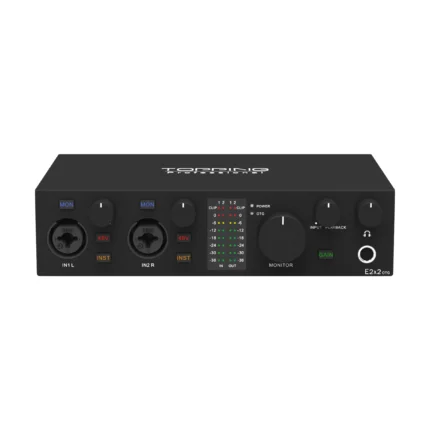 Professional Audio Interface 2 in 2 Out Sound Card 8 DAW and 6 LoopBack Channels SPDIF Output Expansion