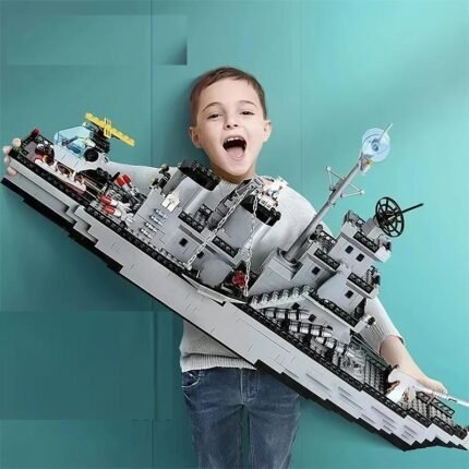 Huge size 1560PCS Navy War Ship Army Ship Model Warship 6 in 1 Multi-Shape Combination Building Blocks To Build