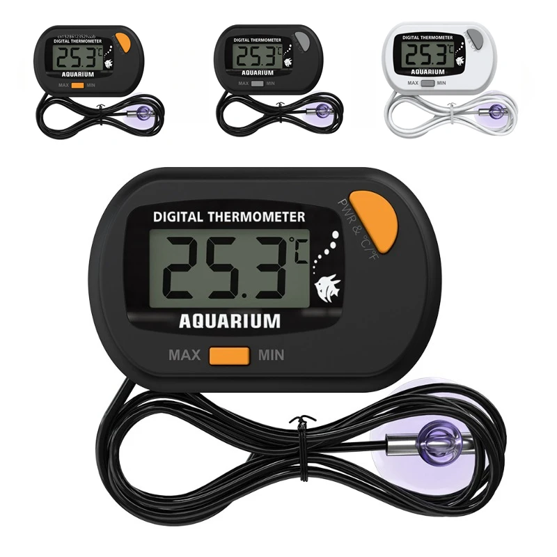 Digital Aquarium Fish Tank Thermometer with Suction Cup Temperature Sensor Meter Tester Thermometer Measurement Control