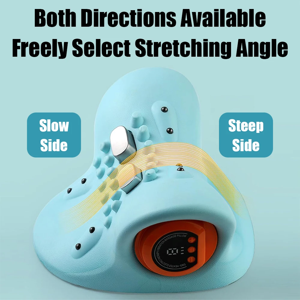 Electric Cervical Massager Neck Stretcher Chiropractic Traction Head Acupoint Massage Pillow Shouder Body Massager - Image 4