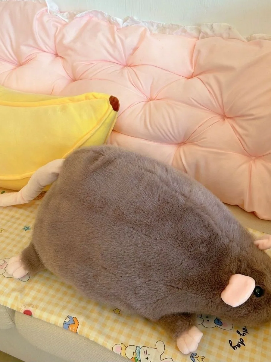 Birthday Gift Flower Branch Rat Doll Plu Toy S Pillow Bedding Girls’ Soft Stuffed Animal Dolls Q Version PP Cotton - Image 2