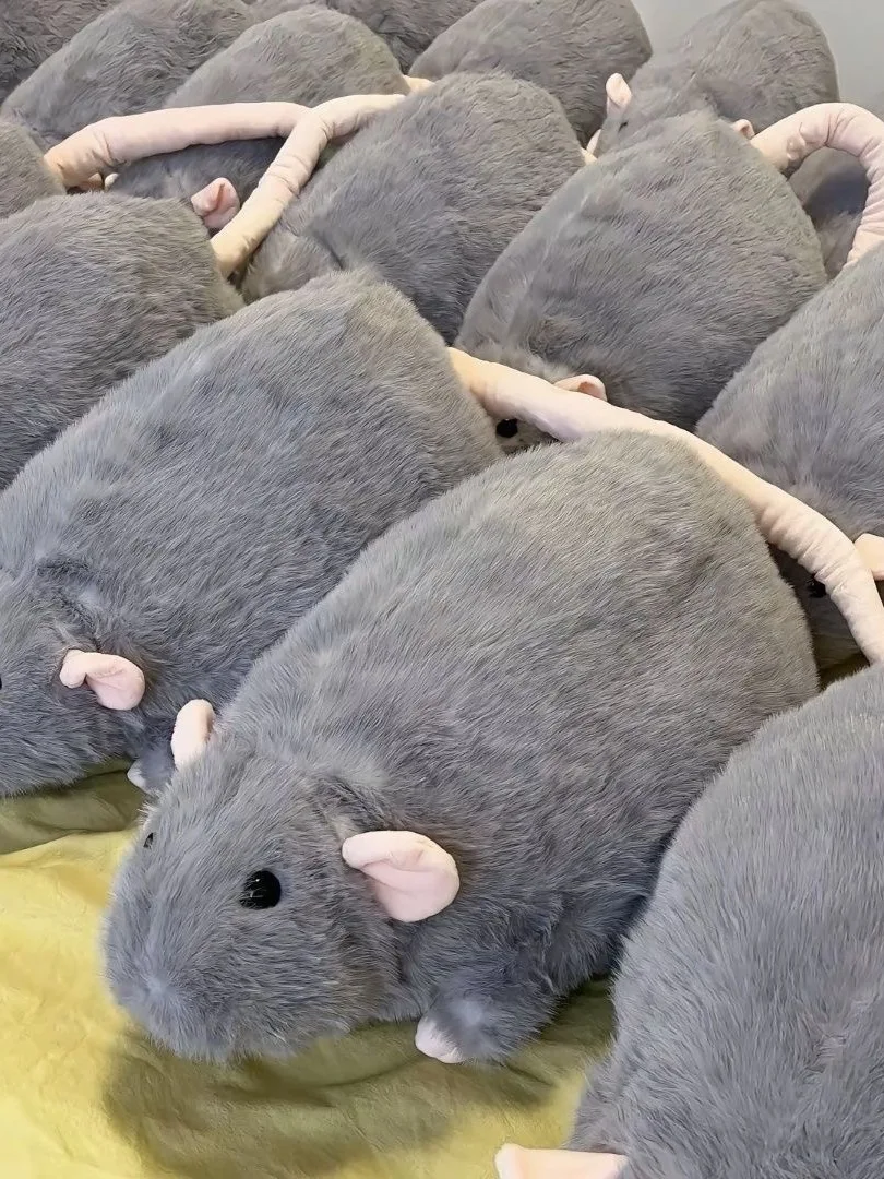 Birthday Gift Flower Branch Rat Doll Plu Toy S Pillow Bedding Girls’ Soft Stuffed Animal Dolls Q Version PP Cotton - Image 4