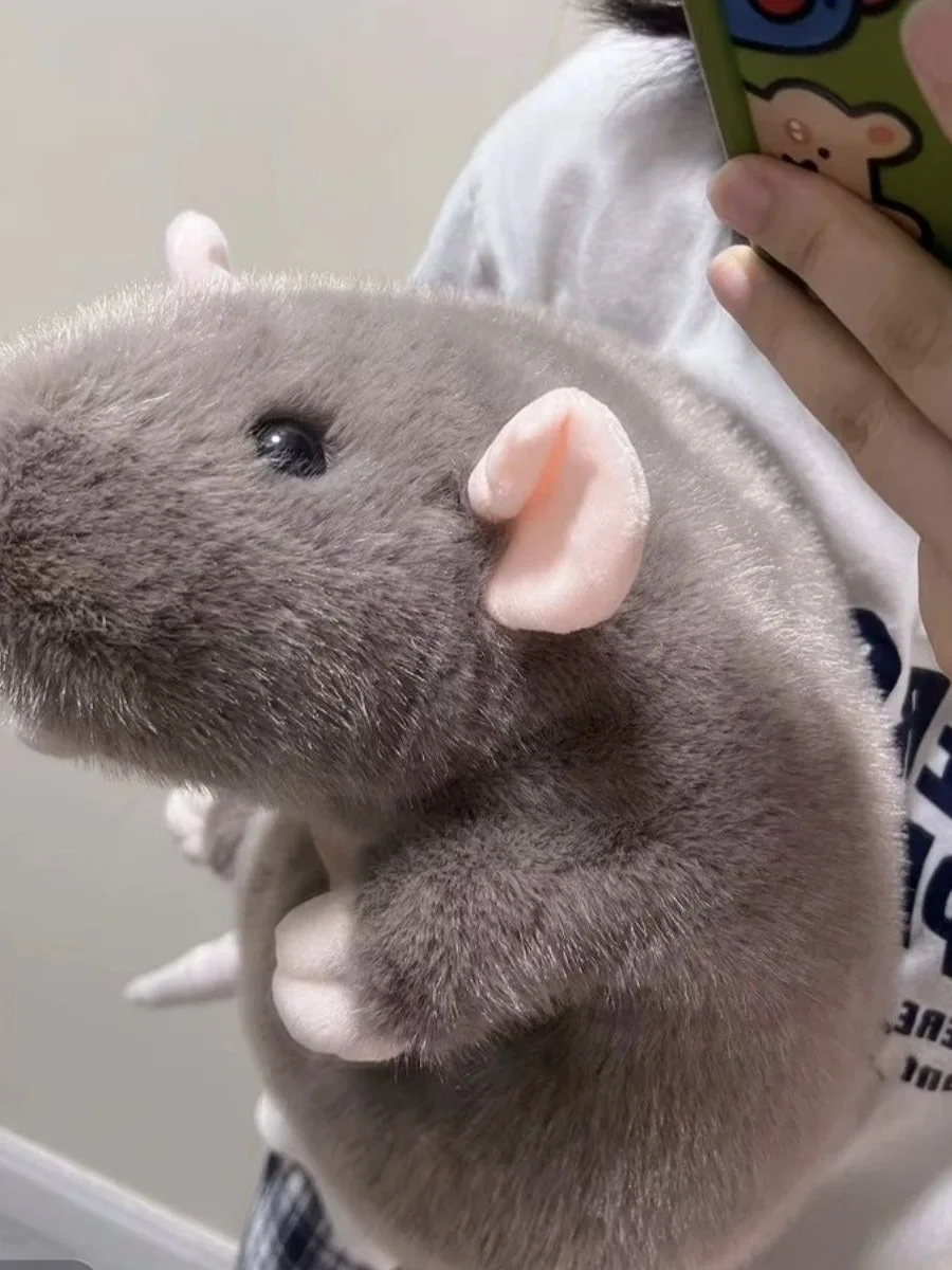 Birthday Gift Flower Branch Rat Doll Plu Toy S Pillow Bedding Girls’ Soft Stuffed Animal Dolls Q Version PP Cotton - Image 3