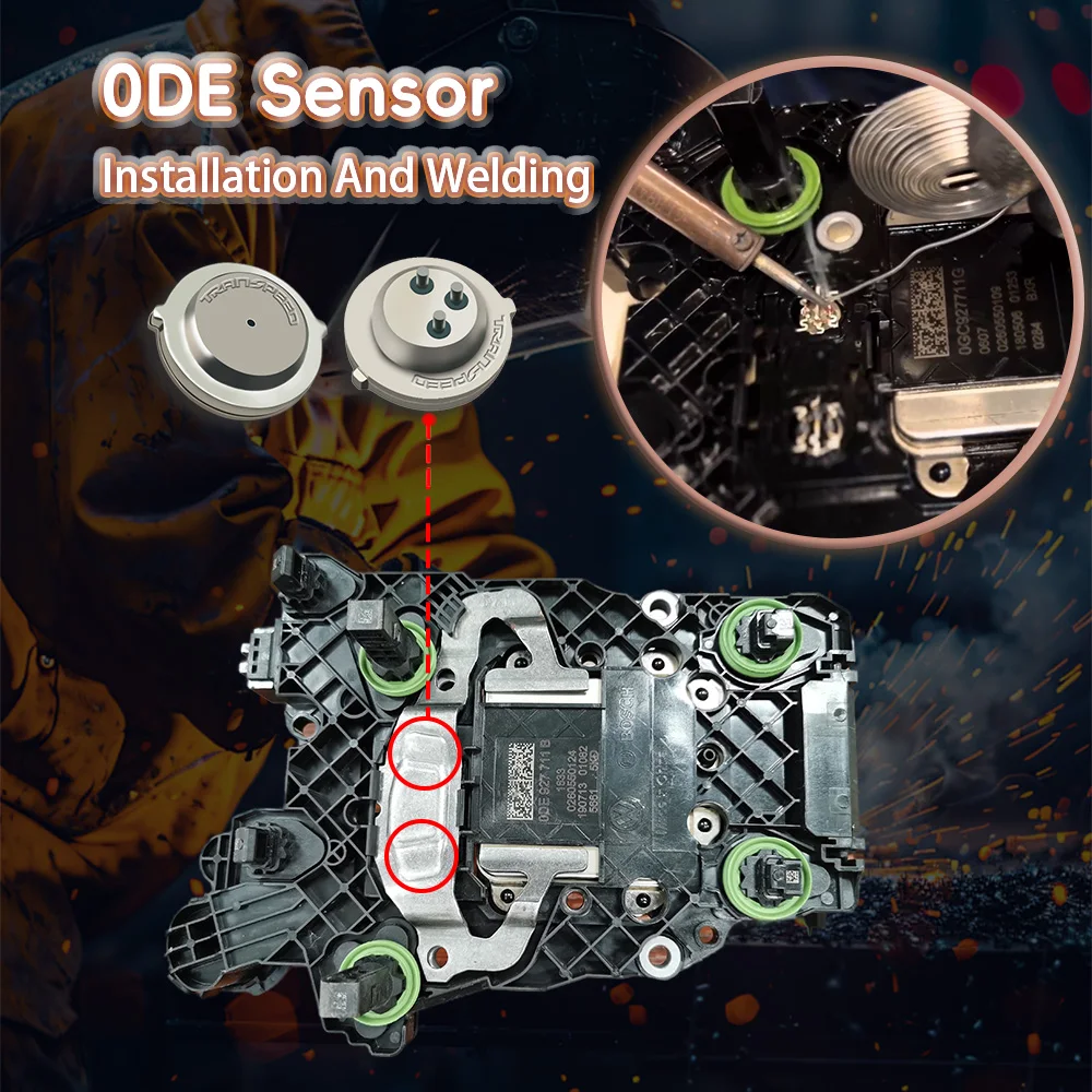 Pair 0DE 0GC DQ380 DQ381 DQ500 Transmission Pressure Sensor Control Unit TCM TCU 725.0 For Audi Q3 VW Scirocco Tiguan - Image 3