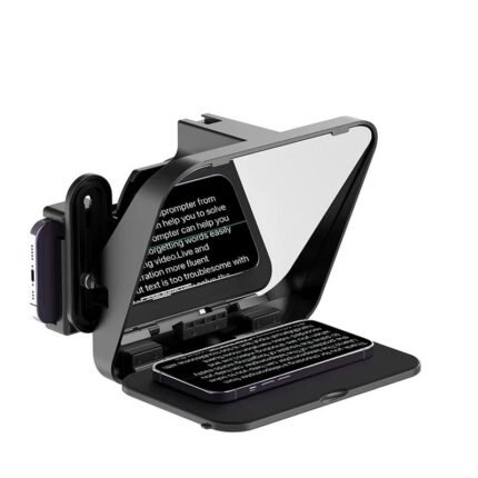 Universal Teleprompter Prompter DSLR Camera Smartphone Tablet Laptop Teleprompter Live Streaming Video Recording