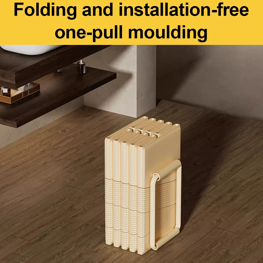 Foldable Portable Hot Tub with Dual Drainage Design for Home Gym Large Collapsible Ice Bath Tub for Relaxation - Image 5