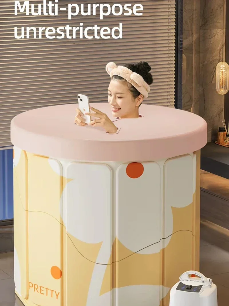 Foldable Bath Tub Thickened Environment-Friendly PVC Bath Tub Portable Bathtub for Children and Adults - Image 3