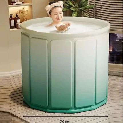 Foldable Bath Tub Thickened Environment-Friendly PVC Bath Tub Portable Bathtub for Children and Adults