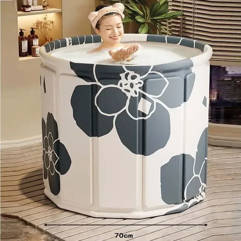 Foldable Bath Tub Thickened Environment-Friendly PVC Bath Tub Portable Bathtub for Children and Adults - Image 5