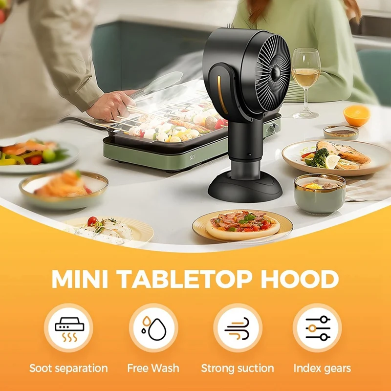 Purifier Fan, Removable And Washable Filter Portable Smokeaway Fan For Smoke, Smoke Away Purifier Fan - Image 2