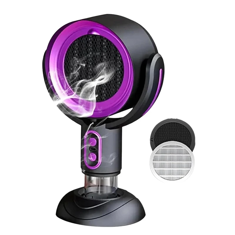 Purifier Fan, Removable And Washable Filter Portable Smokeaway Fan For Smoke, Smoke Away Purifier Fan