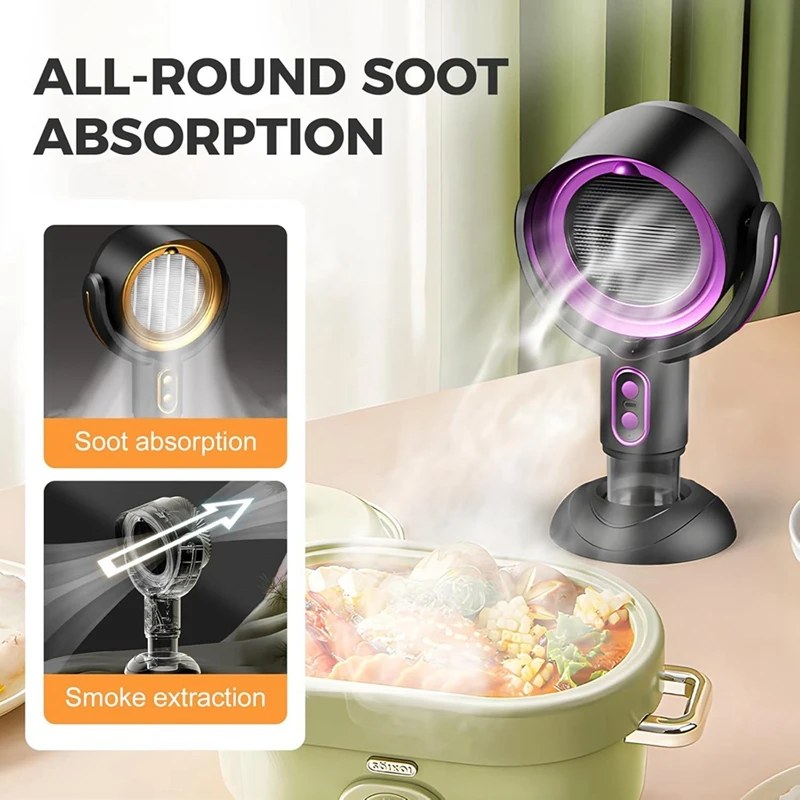 Purifier Fan, Removable And Washable Filter Portable Smokeaway Fan For Smoke, Smoke Away Purifier Fan - Image 6